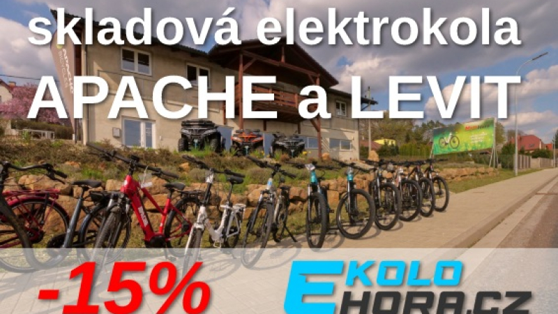 Sleva 15% na skladová kola APACHE a LEVIT